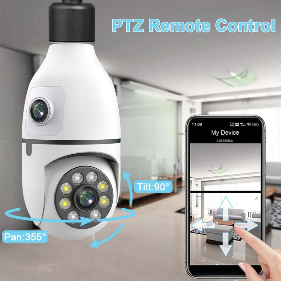 Bulb WIFI Dual 2 Lens Camera | WIFI smart camera v380 Pro