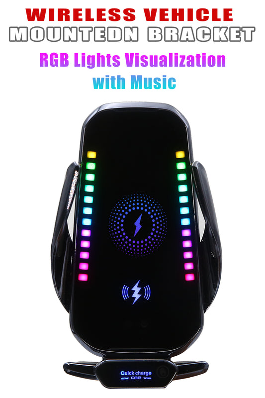 15W Auto-Clamping Wireless Car Charger – Fast Charging Vent Mount Phone Holder