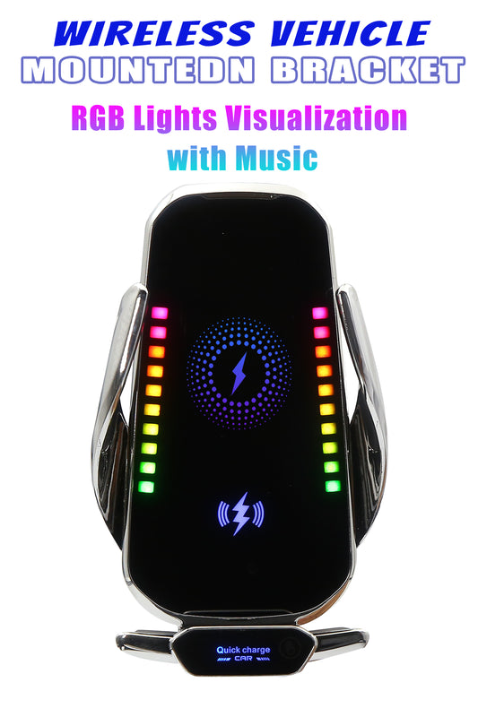 15W Auto-Clamping Wireless Car Charger – Fast Charging Vent Mount Phone Holder