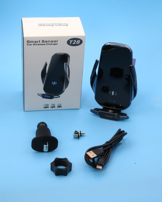 15W Auto-Clamping Wireless Car Charger – Fast Charging Vent Mount Phone Holder