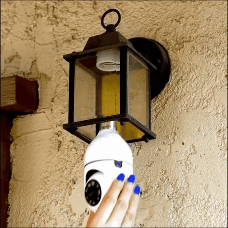 360° WiFi Bulb Camera – Full-HD 1080P Night Vision & Motion Sensor